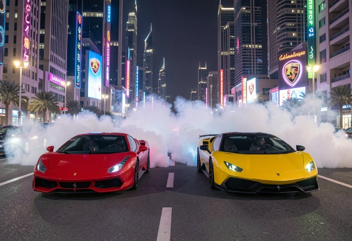 Ferrari-vs-Lamborghini-Rental-Dubai