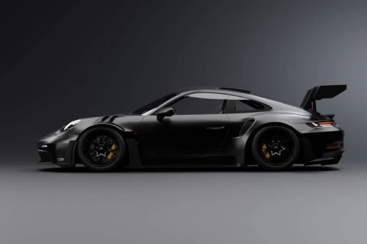 Black Porsche 911 GT3 RS sports car for rent in Dubai