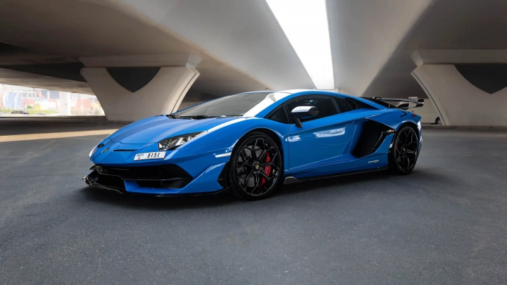 Lamborghini Aventador SVJ for rent in Dubai