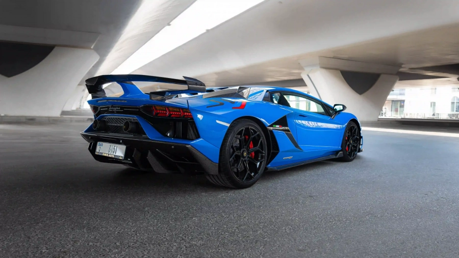 Lamborghini Aventador SVJ for rent in Dubai